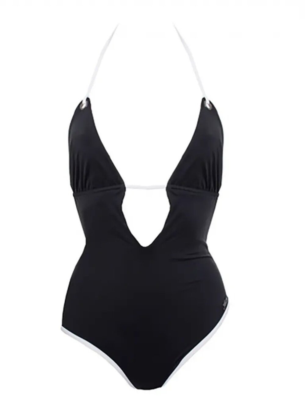 Brand-New Karl Lagerfeld One- Piece Plunge Swimwear